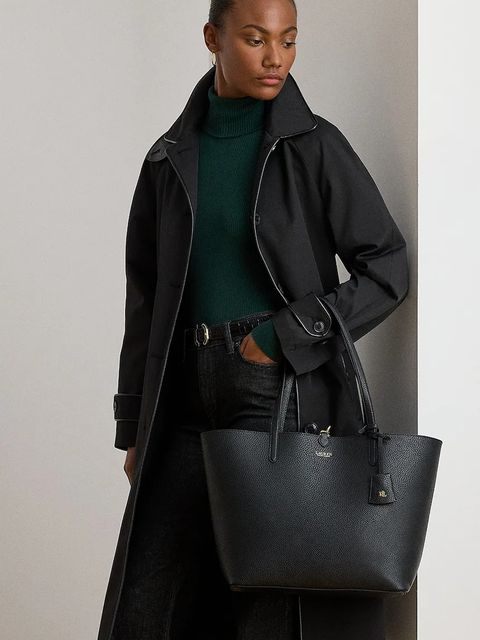 Lauren Ralph Lauren torebka dwustronna kolor czarny 431795329