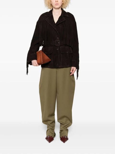 Nour Hammour Cassidy suede jacket - Brown - zdjęcie produktu nr 2