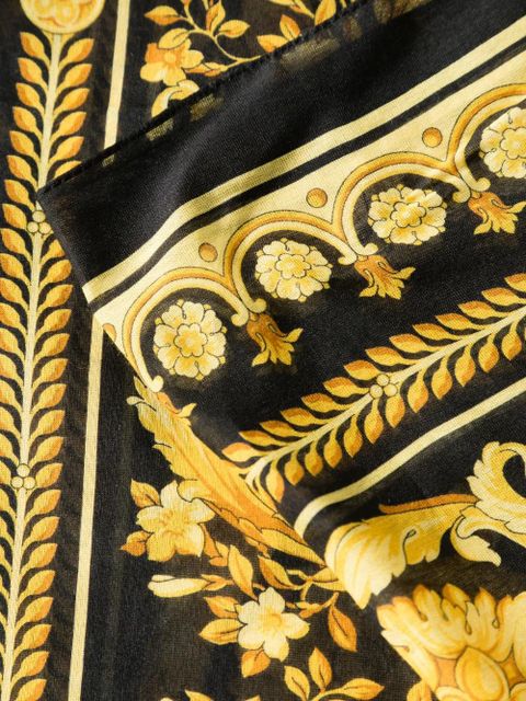 Versace Barocco beach cover-up - Black