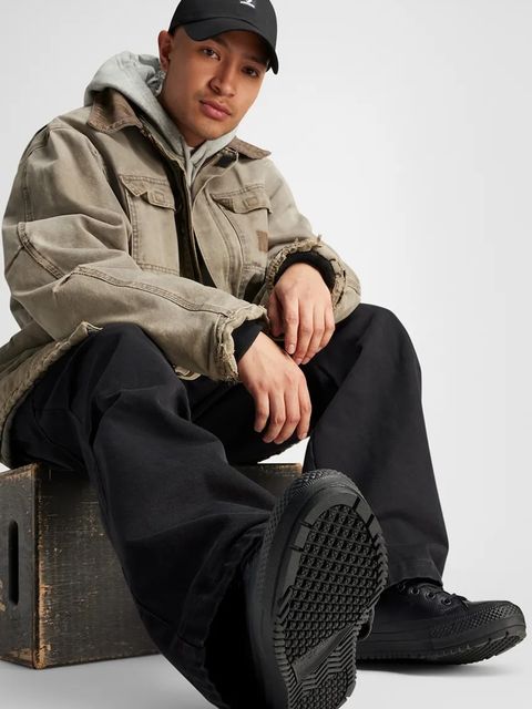 Converse trampki skórzane Chuck Taylor All Star Hiker Boot Water Repellent kolor czarny A13234C