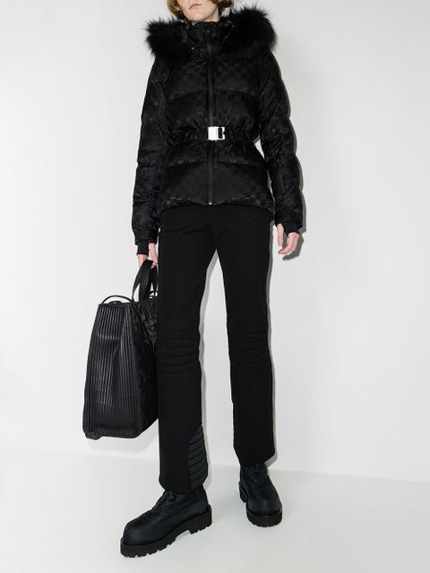 MISBHV monogram-print puffer jacket - Black