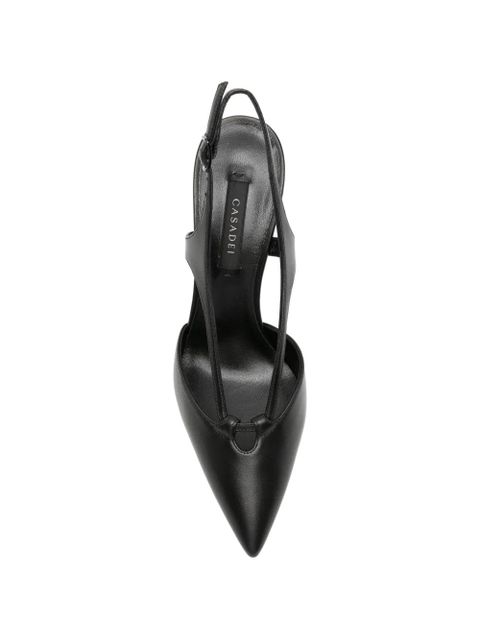 Casadei leather slingback pumps - Black