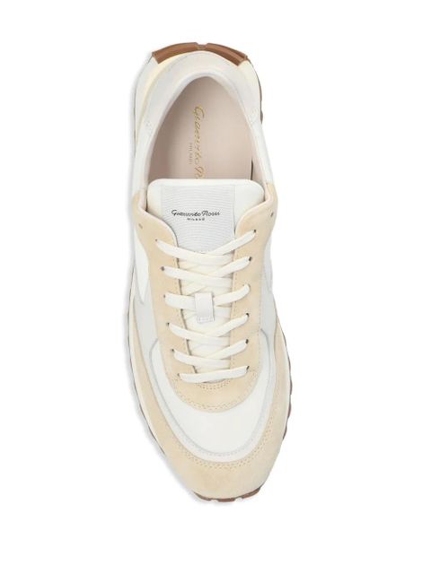 Gianvito Rossi Gravel panelled sneakers - White