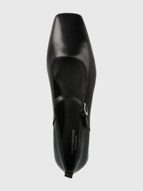 Vagabond Shoemakers baleriny skórzane DELIA kolor czarny - zdjęcie produktu nr 2
