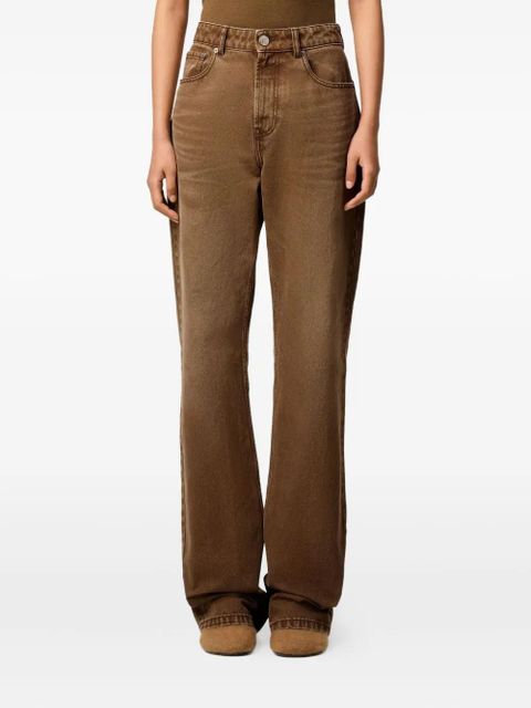 AMI Paris Pocket Denim Jeans - Brown