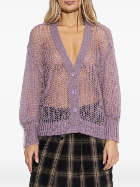 The Attico knitted cardigan - Purple
