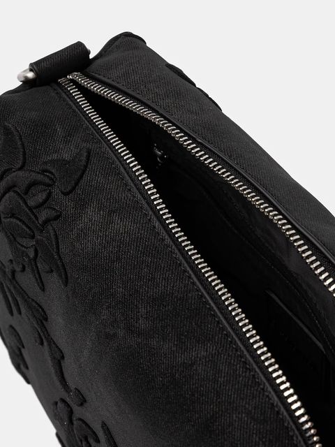 Desigual torebka ROMEO FLORAL TOTAL BL kolor czarny 25WAXP41