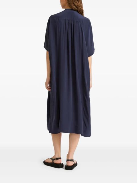Yves Salomon silk kaftan dress - Blue - zdjęcie produktu nr 2
