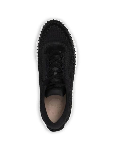 Chloé Nama lace-up round-toe sneakers - Black - zdjęcie produktu nr 2