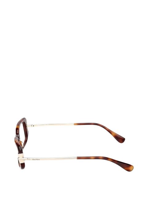 Max Mara Eyewear rectangle-frame glasses - Brown