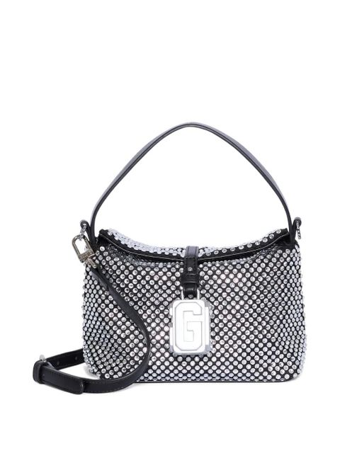 GCDS mini Mega Comma shoulder bag - Silver