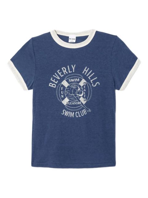 RE/DONE ringer swim club tee - Blue - zdjęcie produktu nr 1