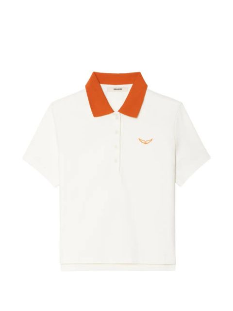 Zadig&Voltaire Mirta polo top - Neutrals - zdjęcie produktu nr 1