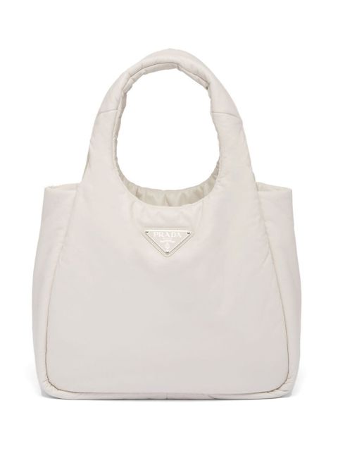 Prada medium Soft tote bag - White - zdjęcie produktu nr 1