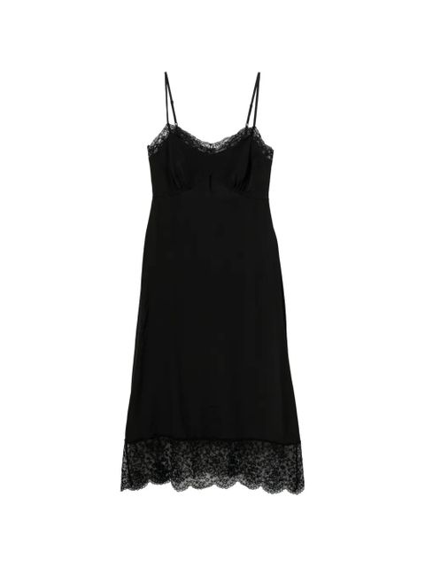 Simone Rocha lace-trim midi dress - Black - zdjęcie produktu nr 1