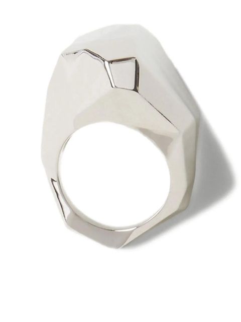 Lanvin faceted ring - Silver