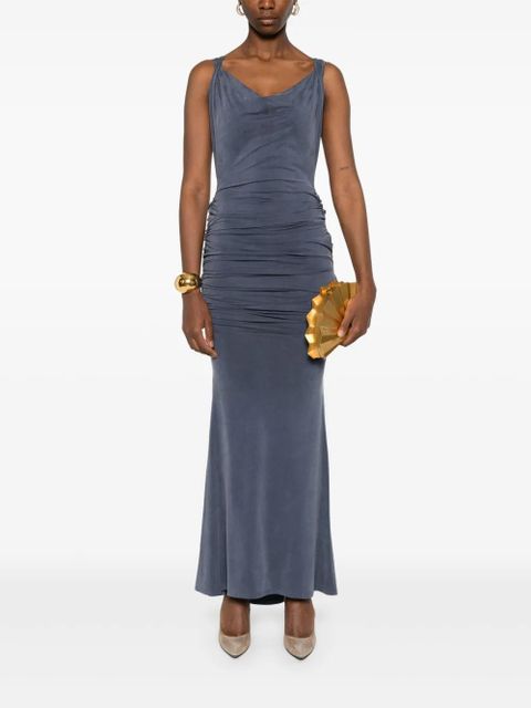 Vivienne Westwood ruched maxi dress - Blue - zdjęcie produktu nr 2