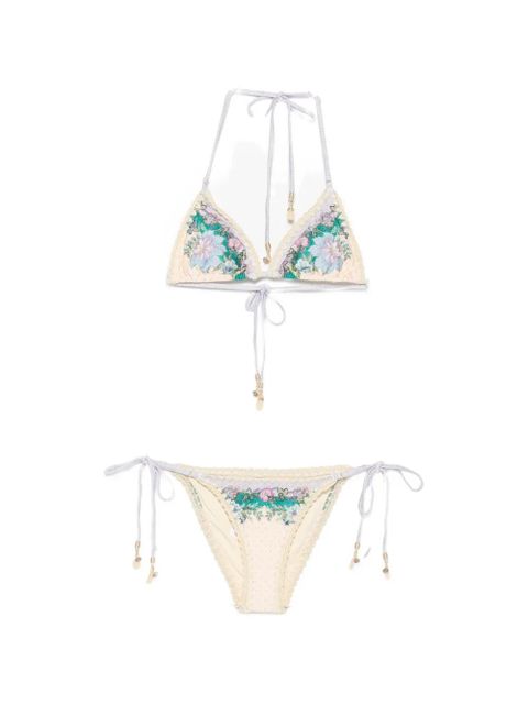 ZIMMERMANN Indra crochet-detail bikini - Neutrals - zdjęcie produktu nr 1