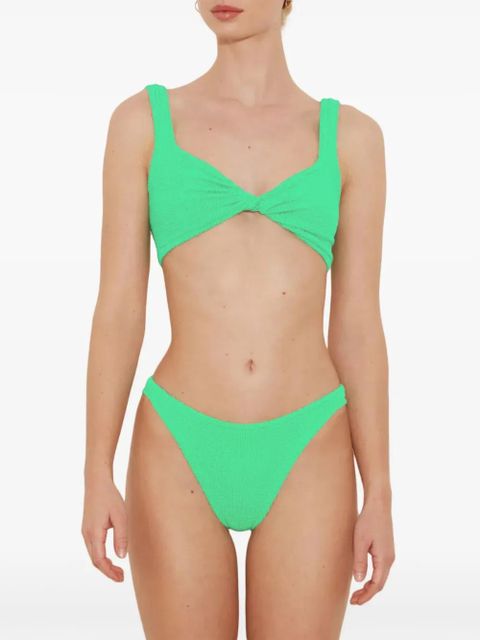 Hunza G Juno crinkle bikini - Green