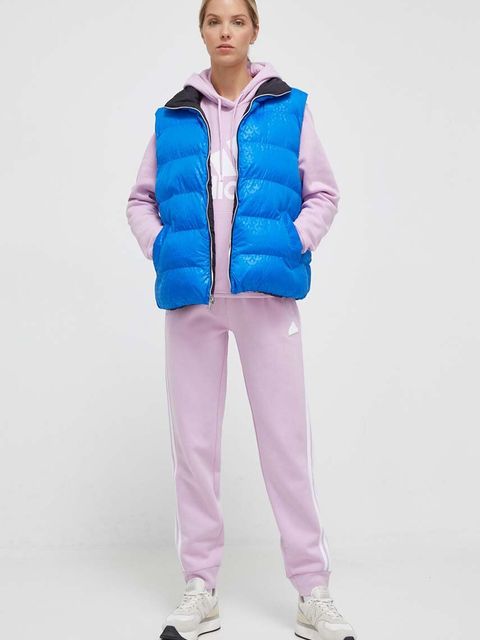 adidas spodnie dresowe kolor różowy z aplikacją