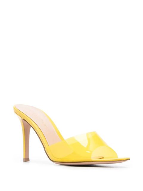 Gianvito Rossi Elle 85mm transparent sandals - Yellow - zdjęcie produktu nr 2