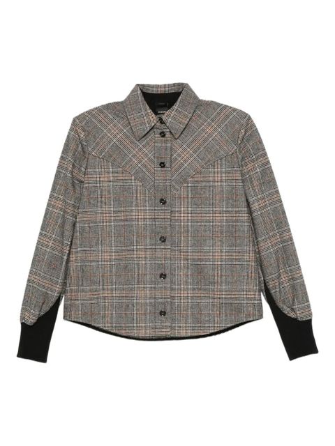 PINKO checked panelled shirt - Grey - zdjęcie produktu nr 1