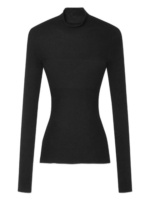 Versace high-neck ribbed-knit jumper - Black - zdjęcie produktu nr 1
