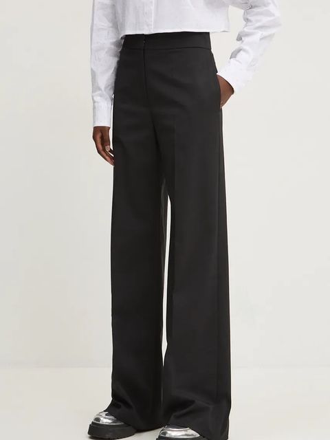 HUGO spodnie z domieszką wełny