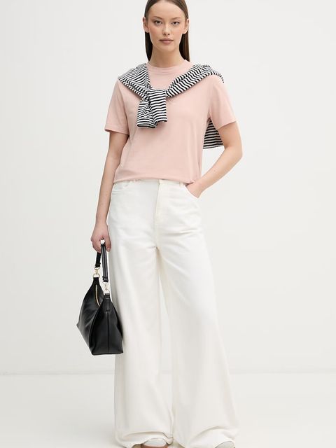 Calvin Klein Jeans T-shirt damski bawełniany - zdjęcie produktu nr 1