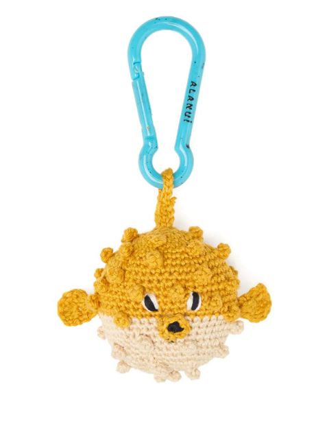 Alanui Puffer Fish crochet keyring - Yellow - zdjęcie produktu nr 1