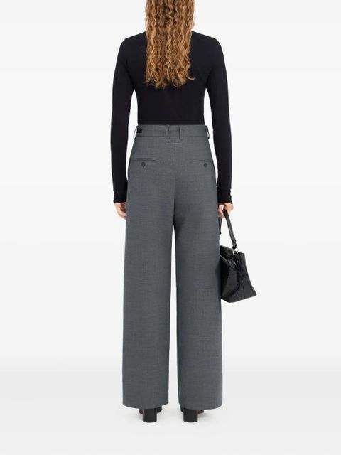 MM6 Maison Margiela tie-detail tailored trousers - Grey