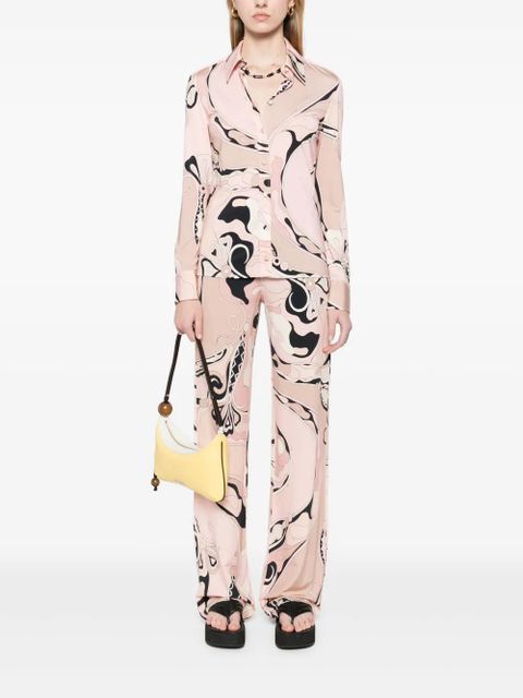 PUCCI Orchidee-print shirt - Neutrals