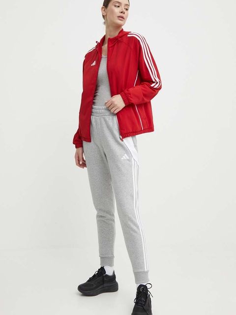 adidas Performance spodnie dresowe TIRO kolor szary wzorzyste IS1011