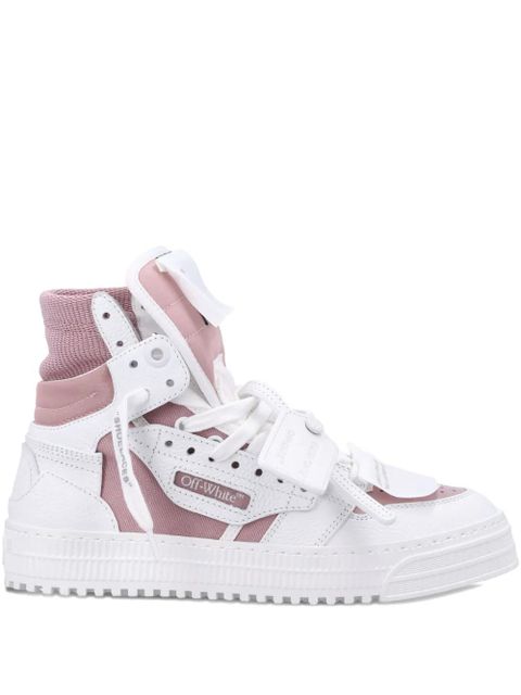 Off-White Court 3.0 high-top leather sneakers - Pink - zdjęcie produktu nr 1