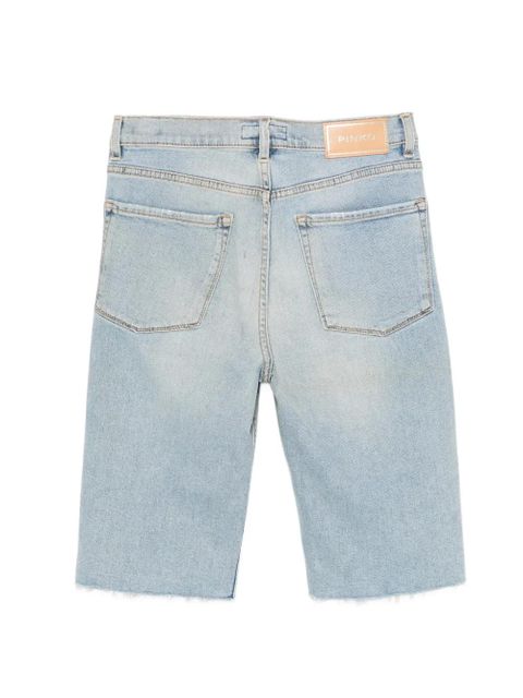 PINKO distressed raw-cut shorts - Blue - zdjęcie produktu nr 2