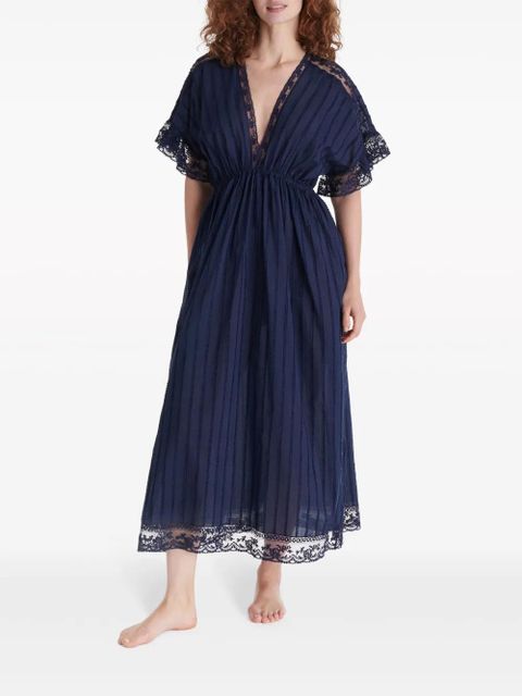 ERES Douceur lace-trim nightdress - Blue - zdjęcie produktu nr 2