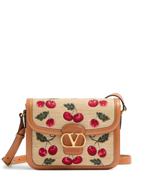 Valentino Garavani 9to5 Cherryfic-motif shoulder bag - Neutrals