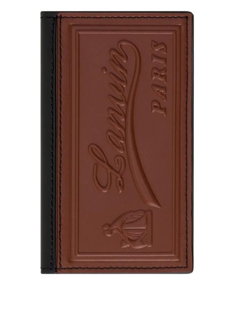 Lanvin embossed bifold wallet - Brown - zdjęcie produktu nr 1
