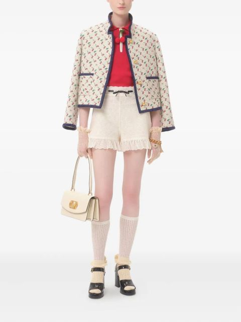 Valentino Garavani cherry-charm polo top - Red