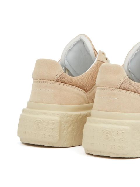 MM6 Maison Margiela leather sneakers - Neutrals