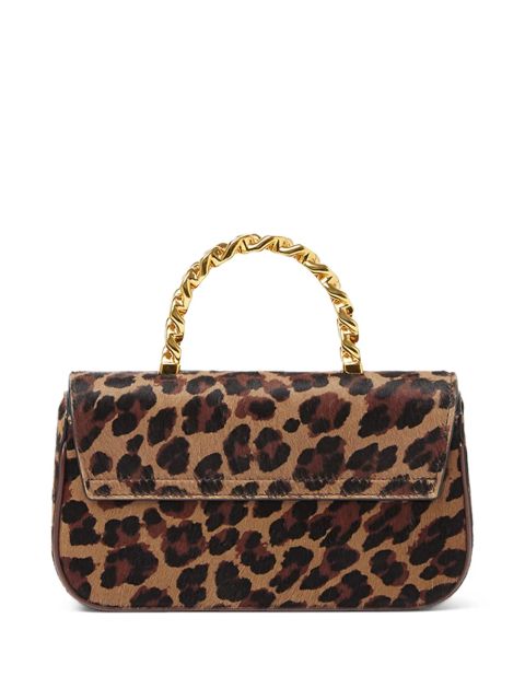 Versace La Medusa leopard-print mini bag - Brown