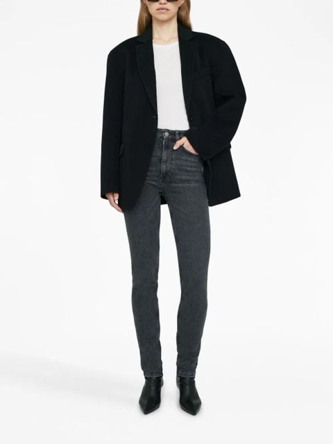ANINE BING Beck high-rise skinny jeans - Black - zdjęcie produktu nr 2