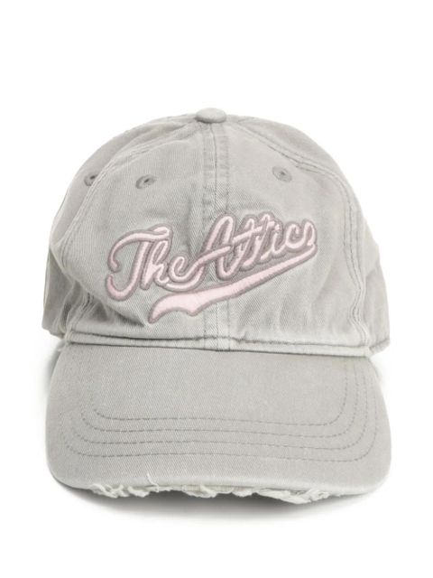 The Attico frayed-edge baseball cap - Grey