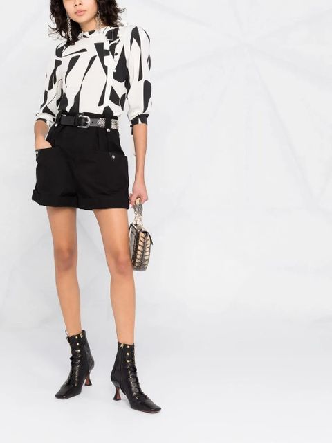 ISABEL MARANT Artus abstract-print blouse - White - zdjęcie produktu nr 2