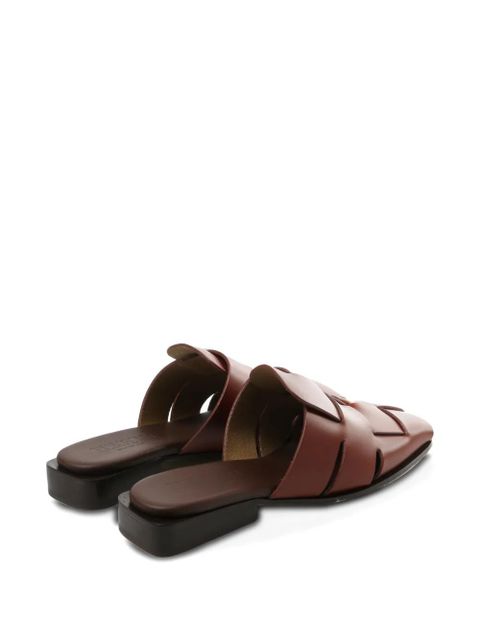Hereu woven mules - Brown