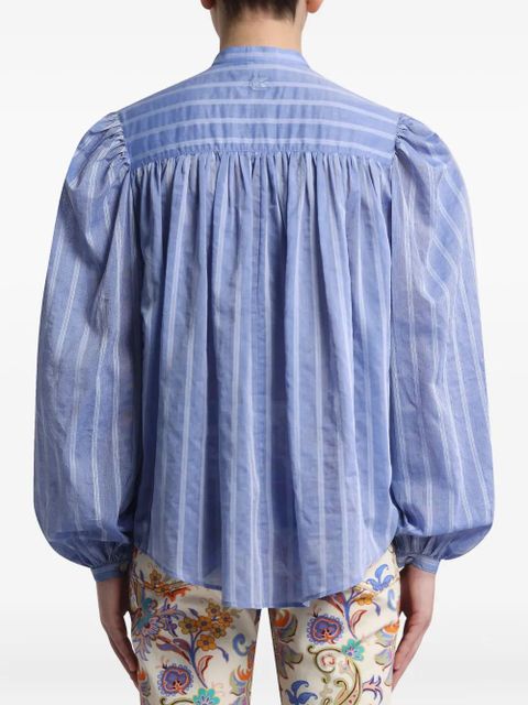 ETRO striped voile shirt - Blue - zdjęcie produktu nr 2