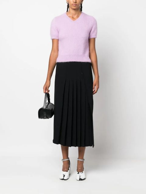 Maison Margiela short-sleeve knitted top - Purple - zdjęcie produktu nr 2