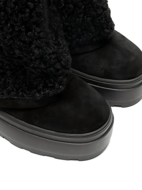 Casadei lace-up platform boots - Black