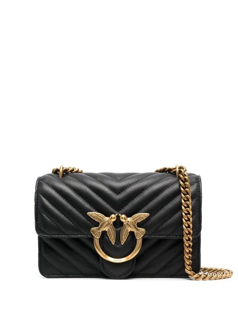 PINKO Lovebird quilted shoulder bag - Black - zdjęcie produktu nr 1
