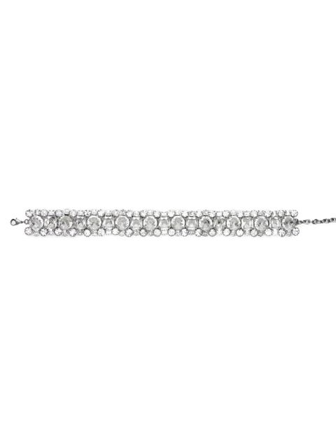 Blumarine rhinestone choker - Silver
